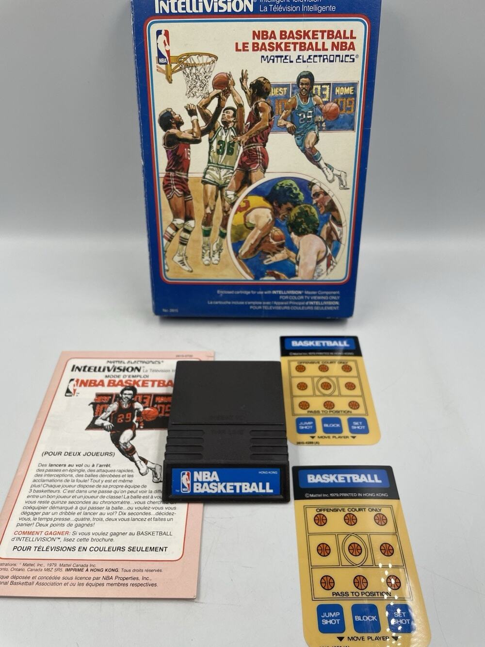 NBA Basketball Intellivision Complete In Box W/ Inlays & Manual 1979 Sports Game